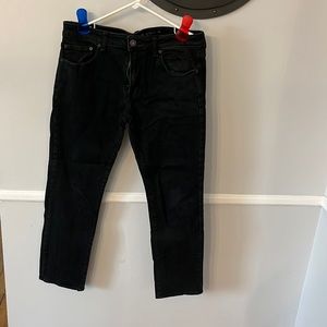 Black American Eagle Active Flex Slim Straight Jeans